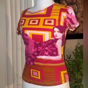 Deadstock euro Y2K Hayes Spanish Graphic Tee 🎨